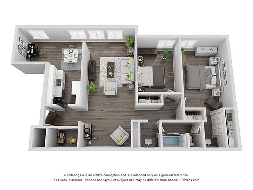 Floor plan The Skyline with Den