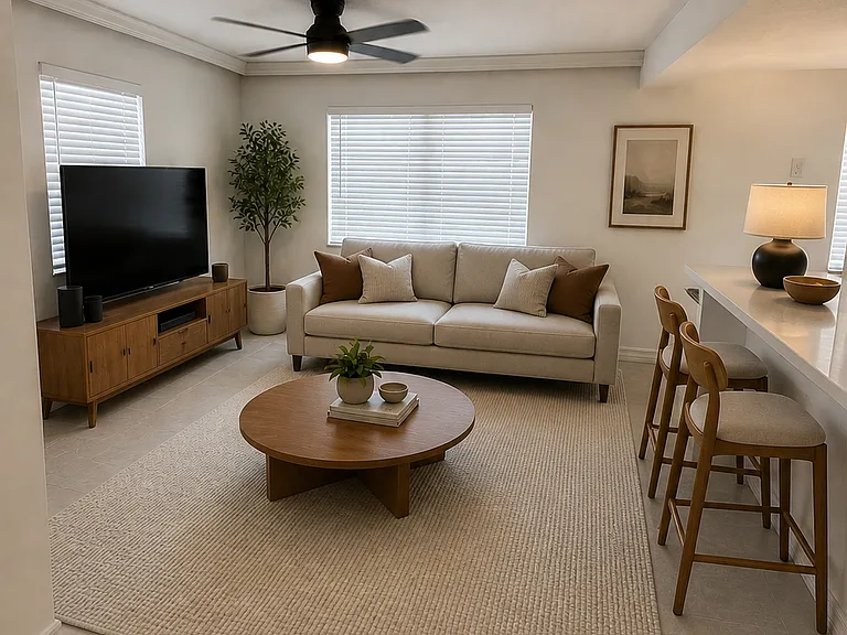 Family Room Staged