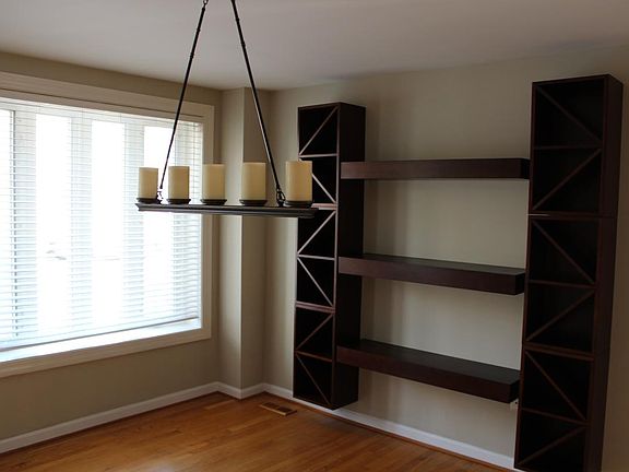 Dining room with wine storage