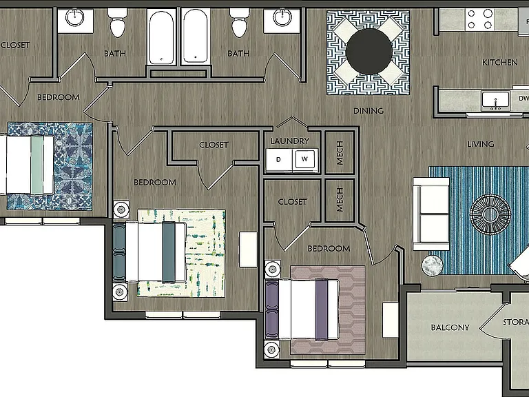 3 Bedroom x 2 Bathroom 3 Bedroom x 2 Bathroom