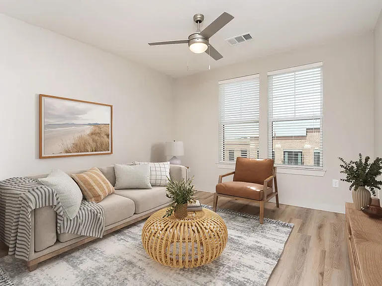 Living Room with Hard Surface Flooring