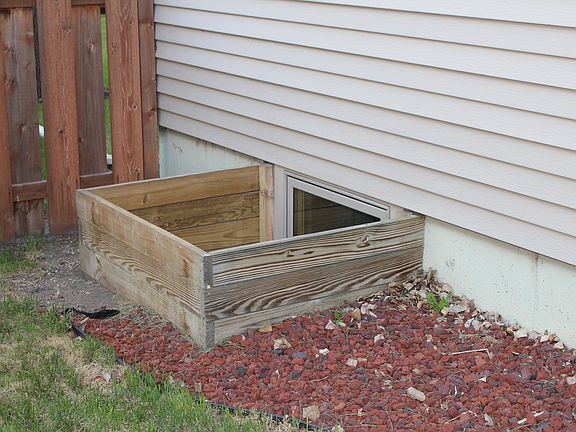 West side egress window