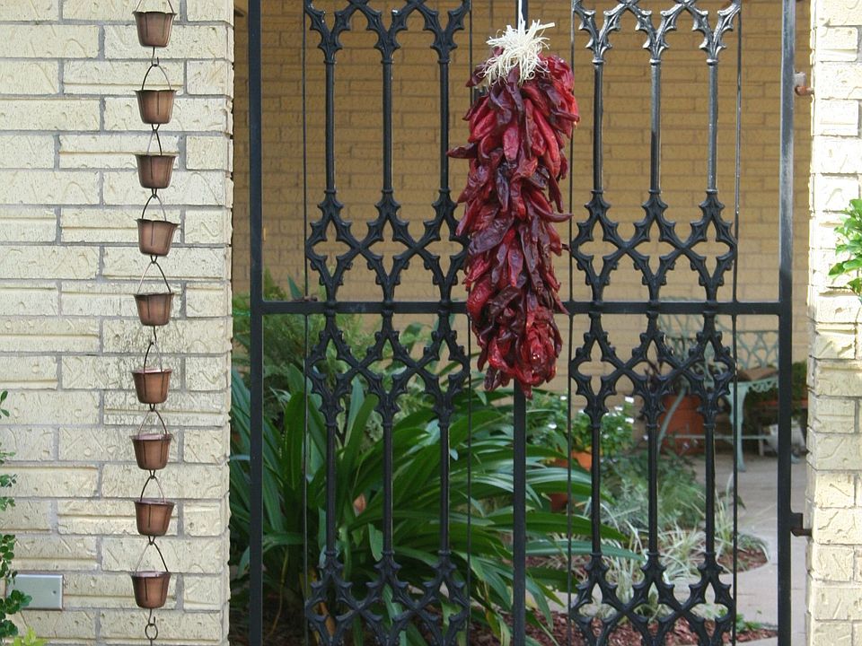 Courtyard gated entrance