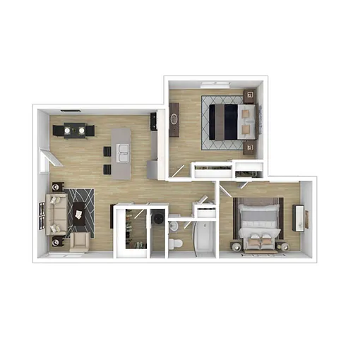 Floor plan Two bedroom