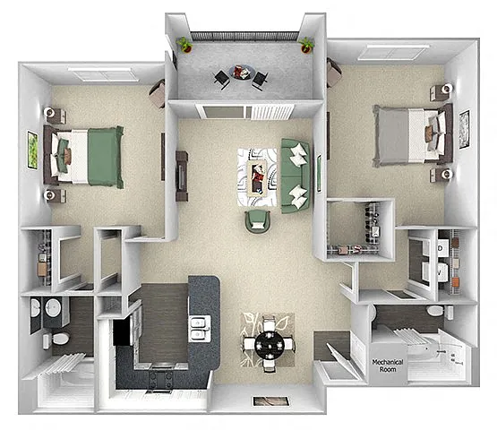 Floor plan B2 (St. Tropez)