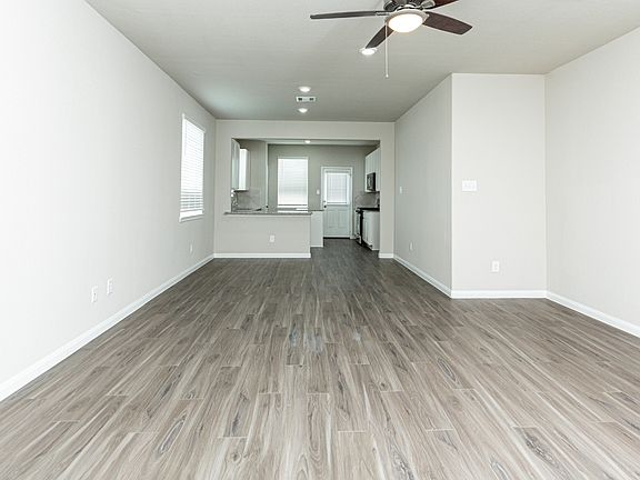 Family Room to Dining Area and Kitchen