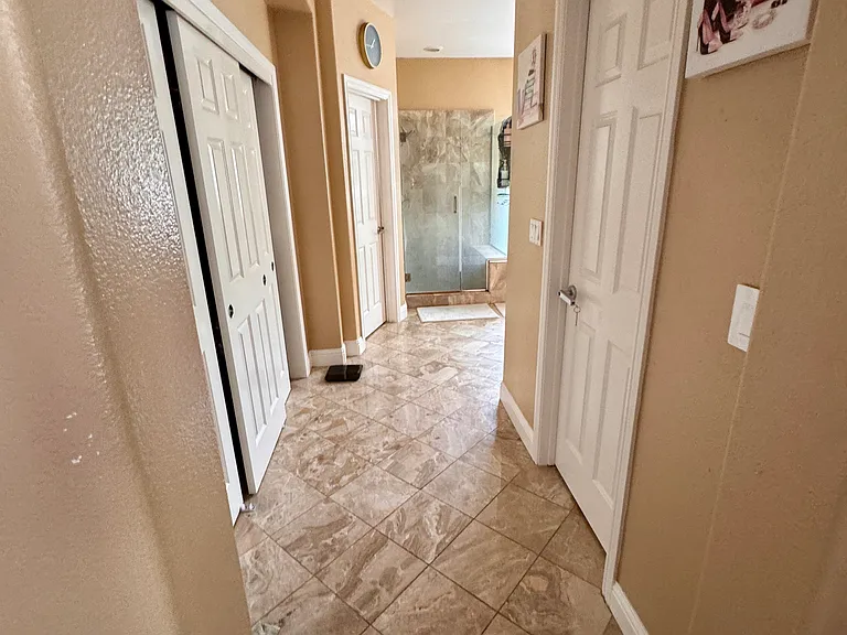 Master bathroom closet and Walk-in closet
