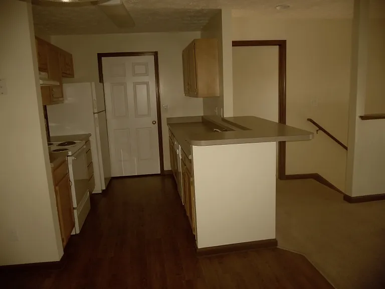 top of stairs / kitchen / laundry door