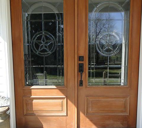 Front Doors with Texas Star
