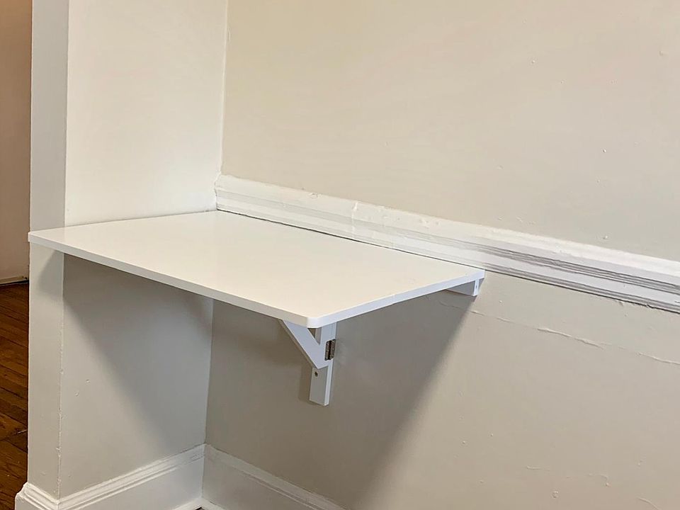 Wall mounted folding kitchen table