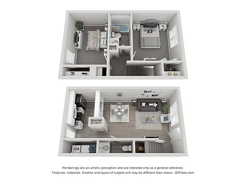 Floor plan Two Bedroom