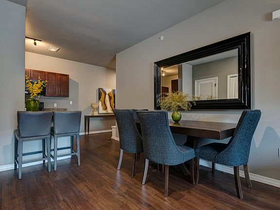Verandas apartment dining and kitchen furnished