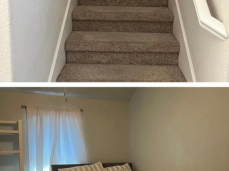 Staircase and Guest room