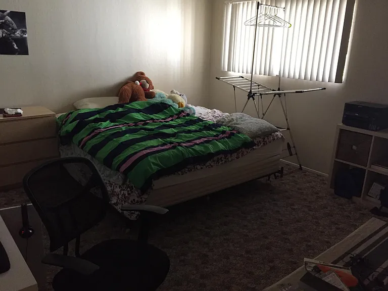 A view of the main bedroom.