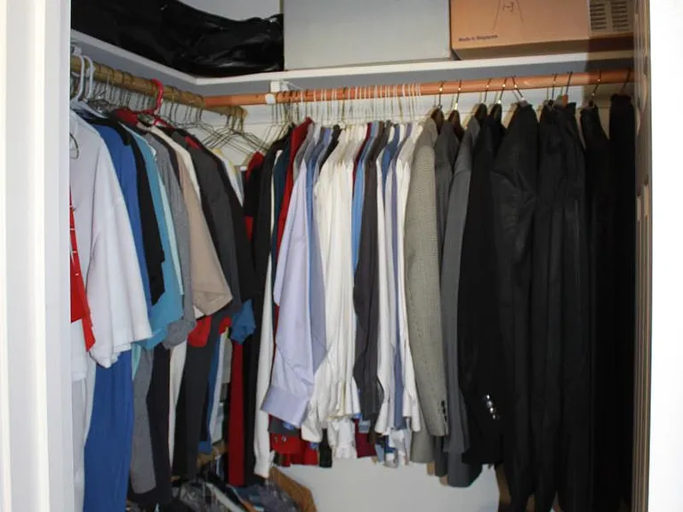 Master bedroom walk-in closet