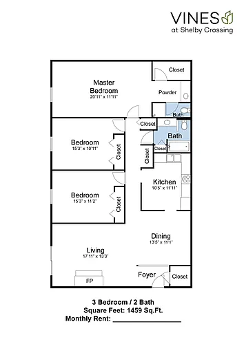 Floor plan 3 X 2