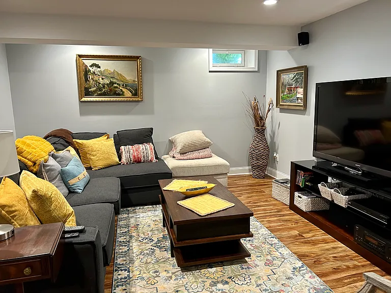 Basement TV room