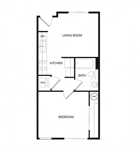 Floor plan Peak 1x1