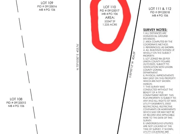 LOT 110 Archie Ln, Monroe, NC 28112