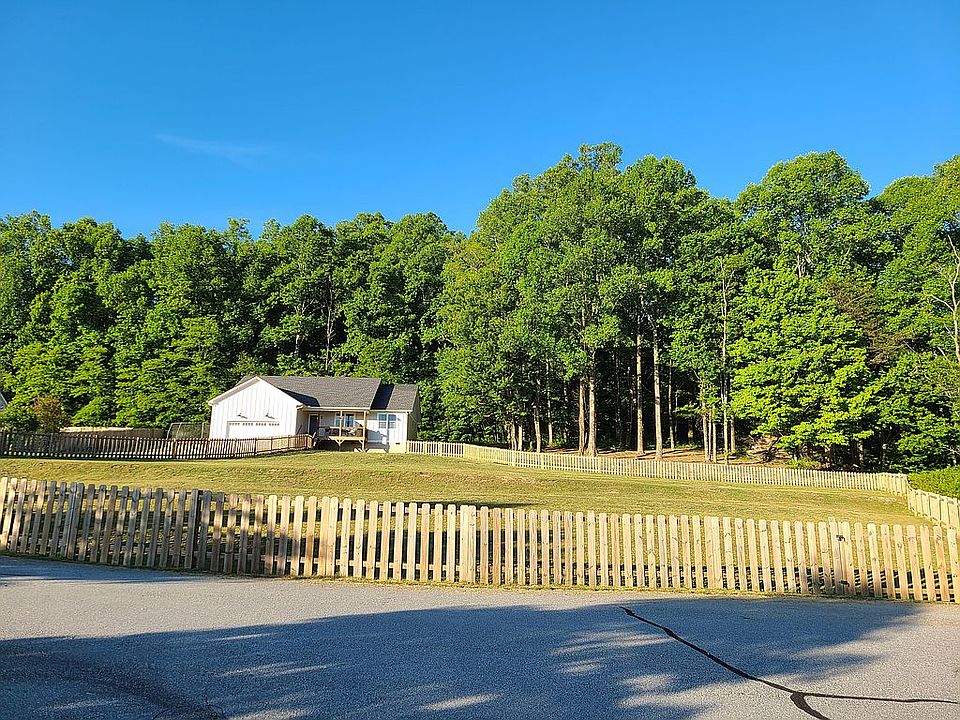 Front view with fence