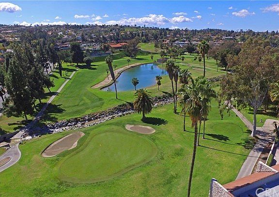 Adjacent to the golf course