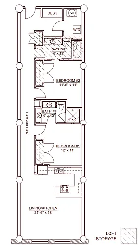 Floor plan Lindell II