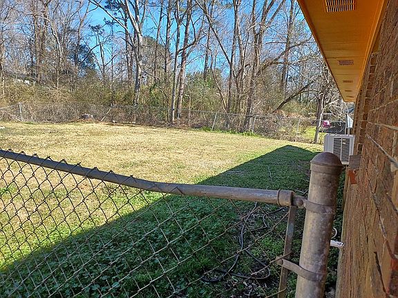 Fenced backyard 