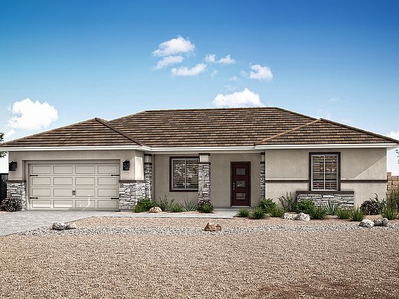 The Hermosa is a remarkable, single-story home at Desert Willow Village.