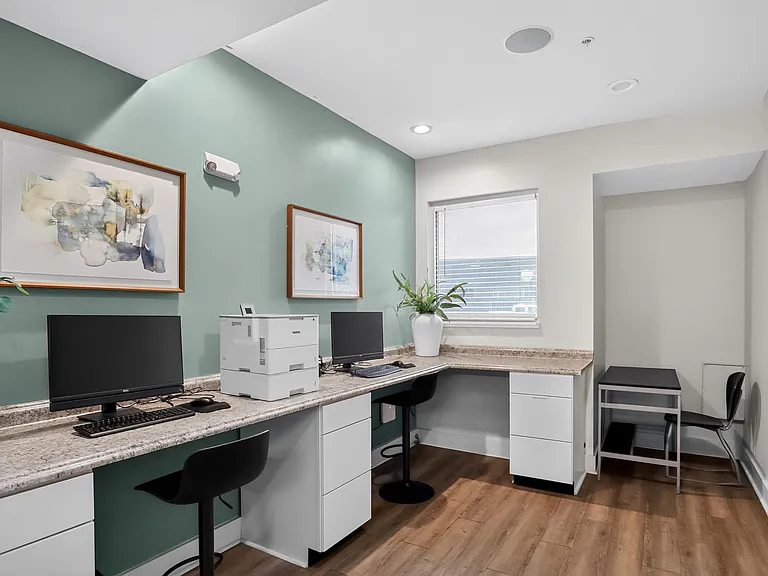 Stay Productive in the Modern Business Center at Ralston Apartments in Downtown Indianapolis