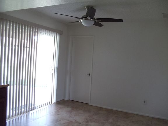 New ceiling fan in dining room