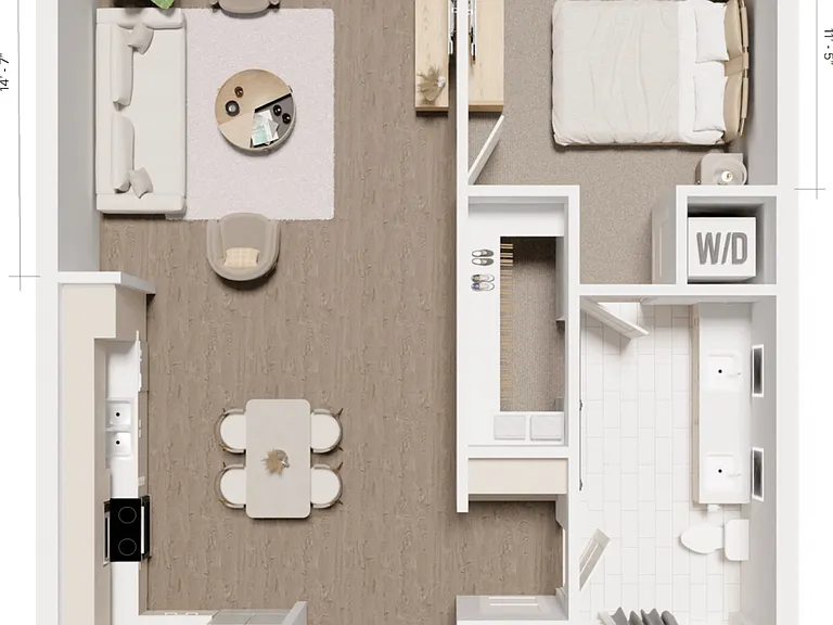 The Grandeur | A2 Maple (No Patio)(1 Bedroom 1 Bath) The Grandeur | A2 Maple (No Patio)(1 Bedroom 1 Bath)