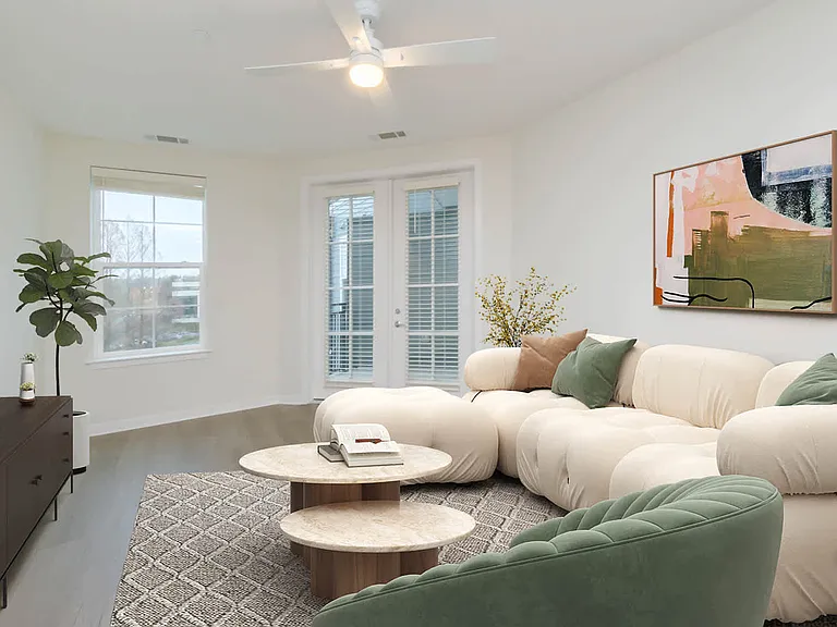 Living Room with Hard Surface Flooring