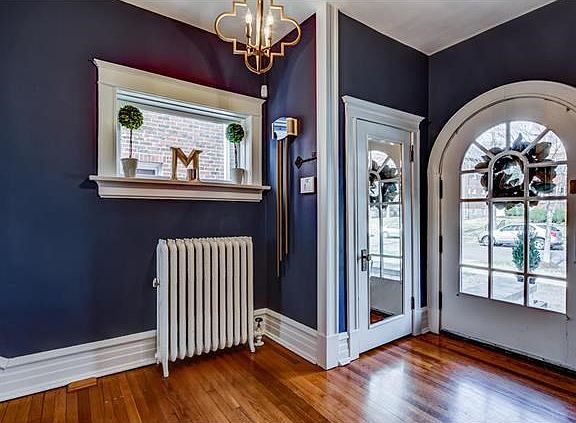 Distinctive arched front door