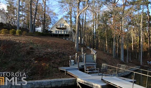 Nice Walkway to Lake and Lake Wall