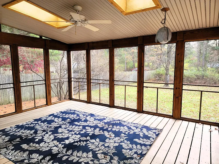 Spacious screened-in porch
