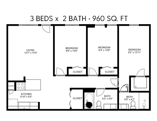 Floor plan 3X2-A
