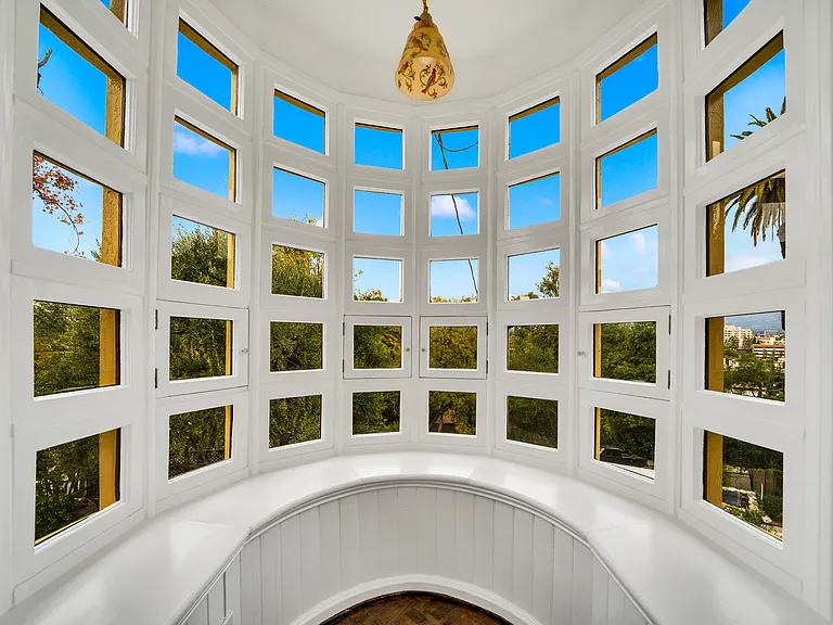 Turret in bedroom.