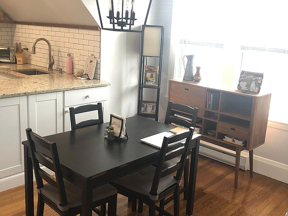 Dining nook next to kitchen area