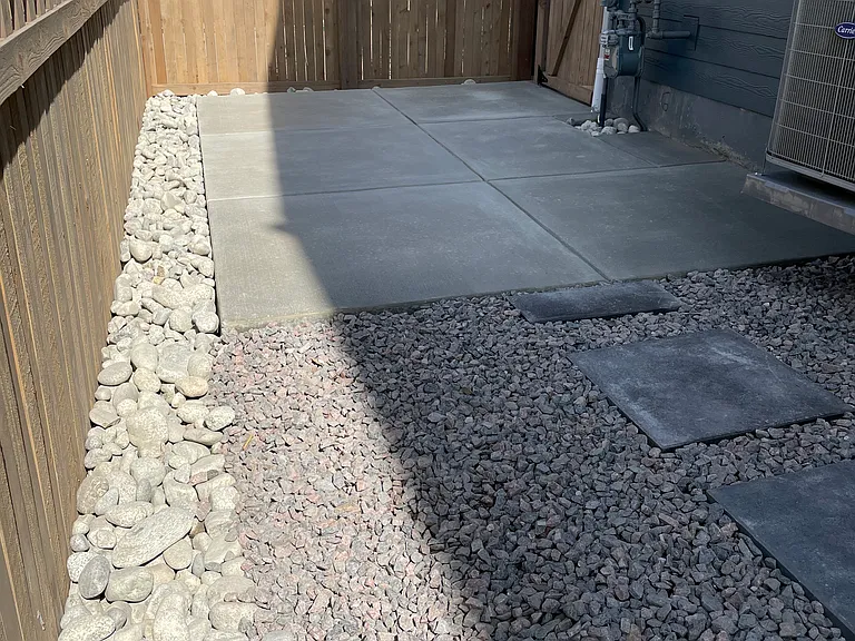 Landscaped Yard with Patio