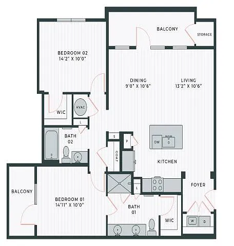 Floor plan The Rhode