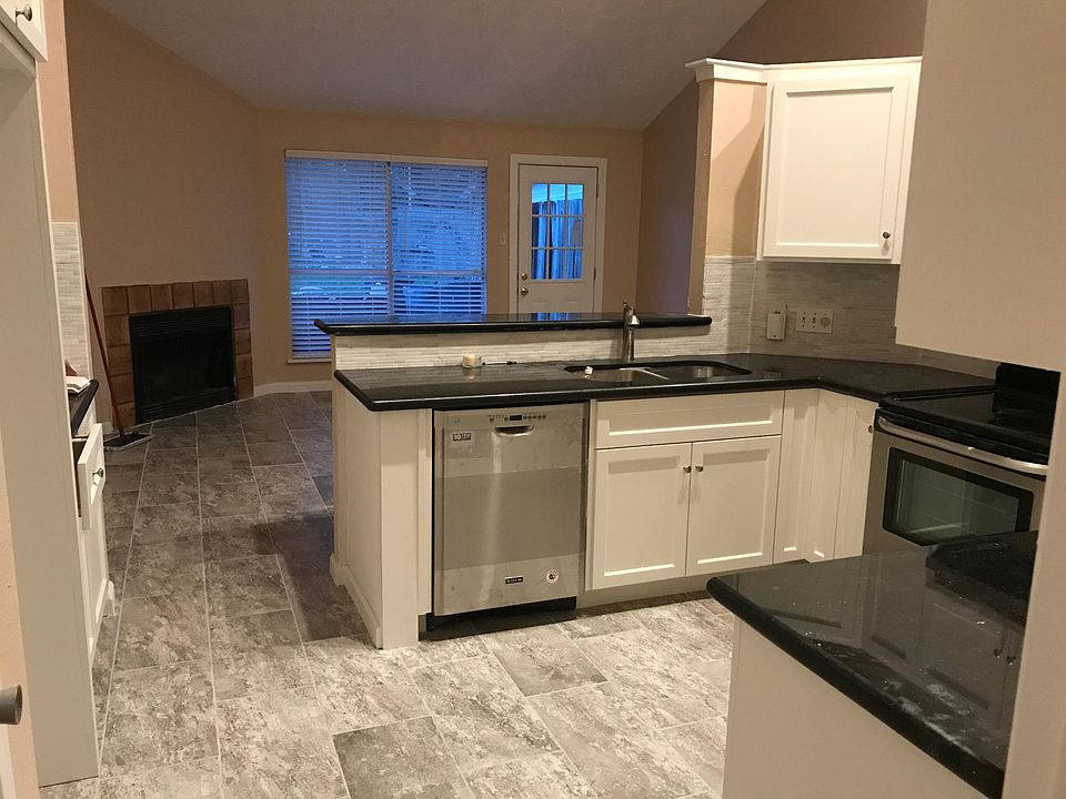 View of living room from Kitchen