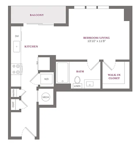 Floor plan Studio 3