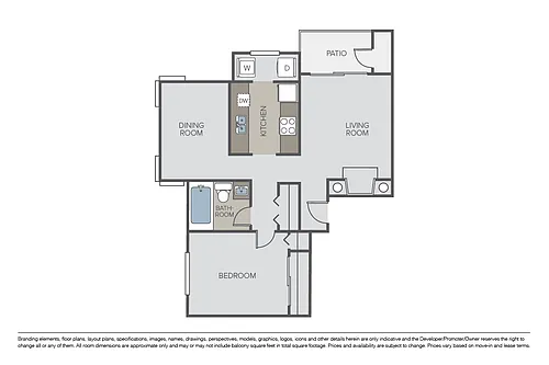 Floor plan Plan 1B