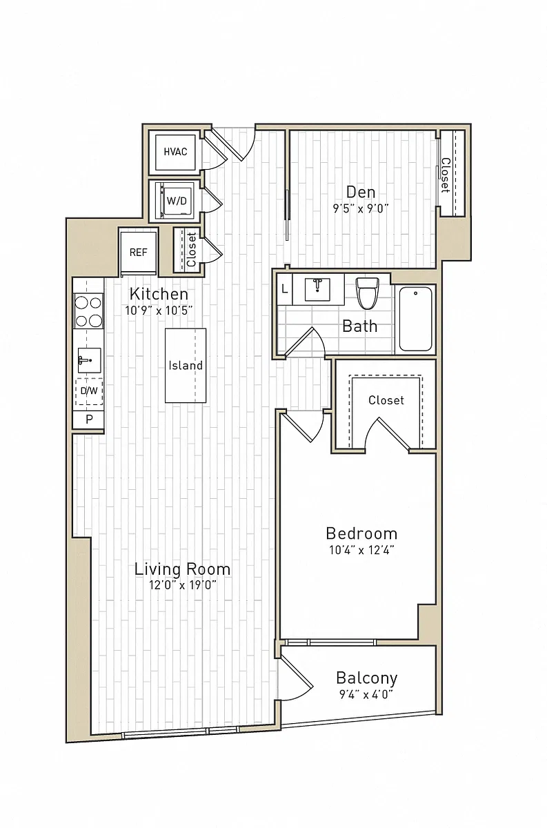 Floor plan A45D - Rise