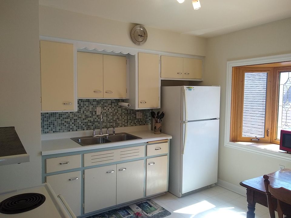 Bay window on south side of kitchen.