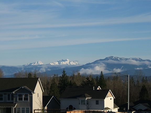 Snow capped mountain tops