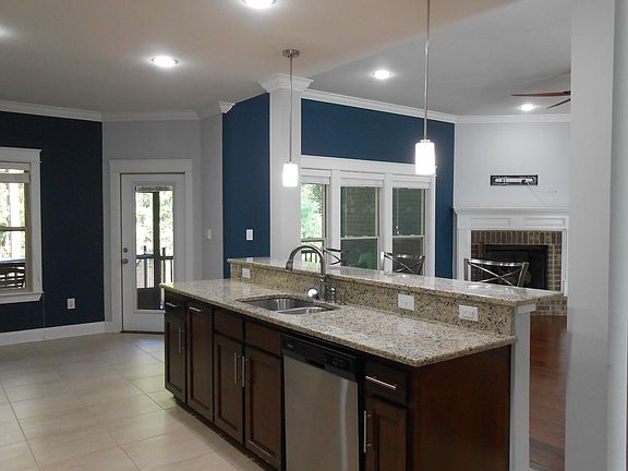 Kitchen overlooking Living Room