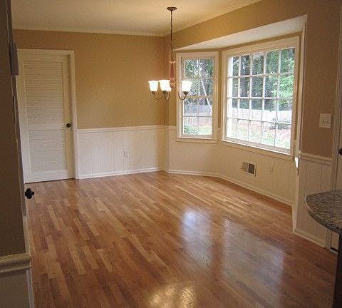large Breakfast Area with New Gleaming Hardwood Floors