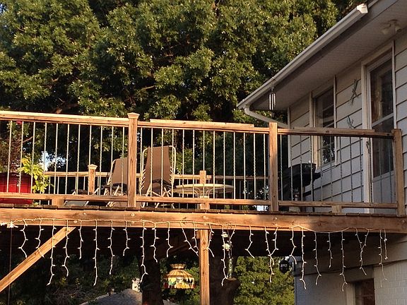 UPSTAIRS DECK OFF KITCHEN 