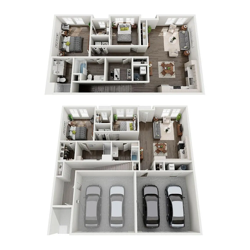 Floor plan Saratoga Flat A